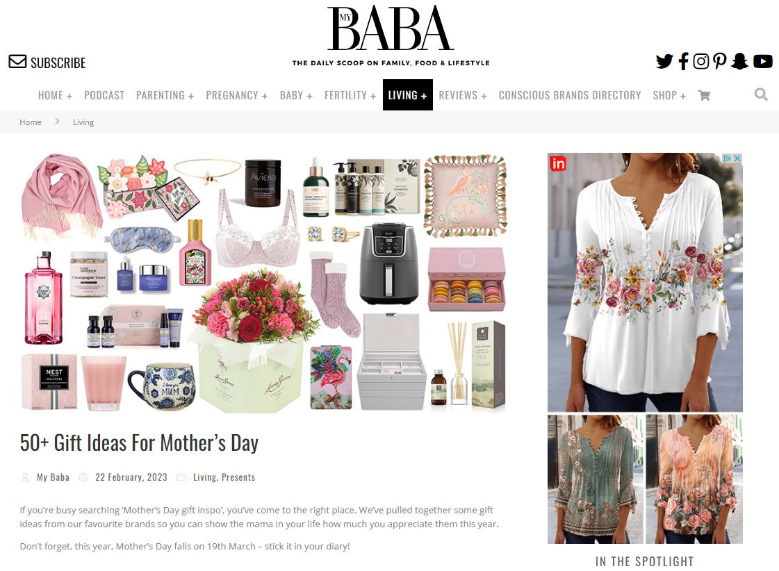 Gift Ideas for Mother's day | BABA