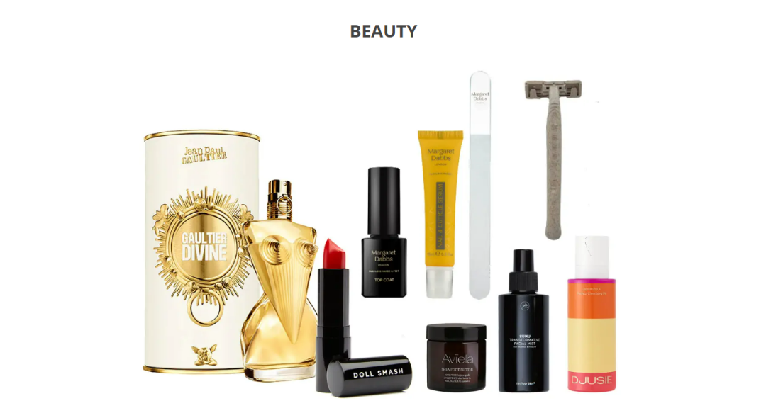 Beauty products featuring Aviela Shea Body butter jar amongst other products